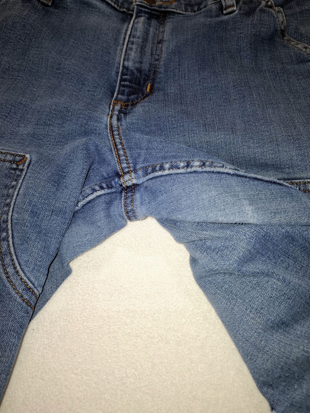 Carhartt Womens 10 Tall Light Blue Straight-Leg Carpenter Jeans - Picture 5 of 11